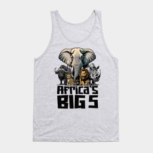 Africa's BIG Five Animals Tank Top